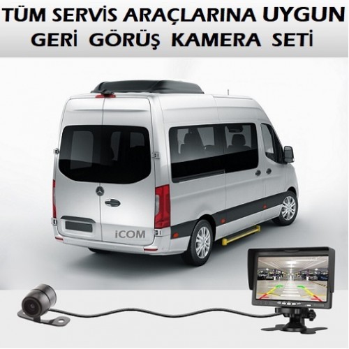 7 inç Geri Görüş Servis Aracı Kamera Seti ICS-76