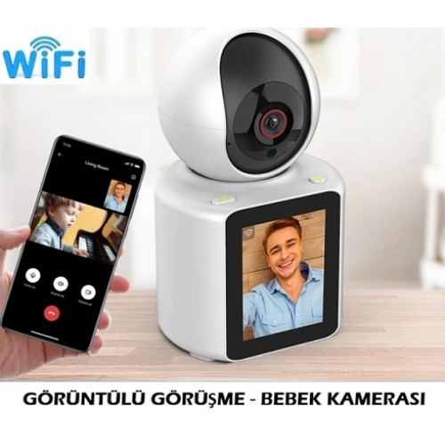 Karşılıklı Video Arama Görüntülü Görüşme FullHD Bebek Kamerası ICM-8070
