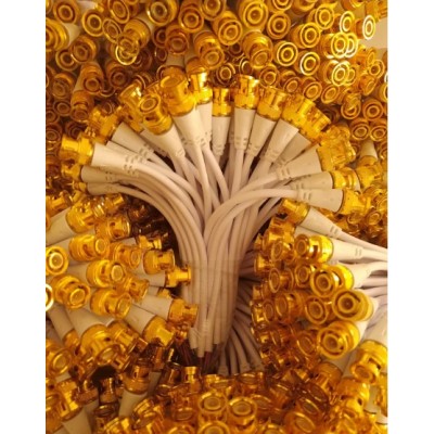 Kablolu Hazır Bnc Konnektör 50 Adet - Sari Bnc Konnektör BC-48