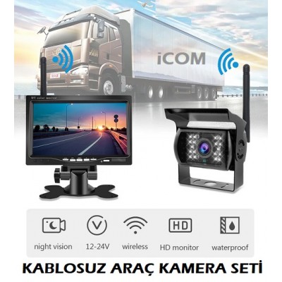 Kablosuz Monitör Kamera 7 inç Traktör Biçerdöver Kamerası WM-20