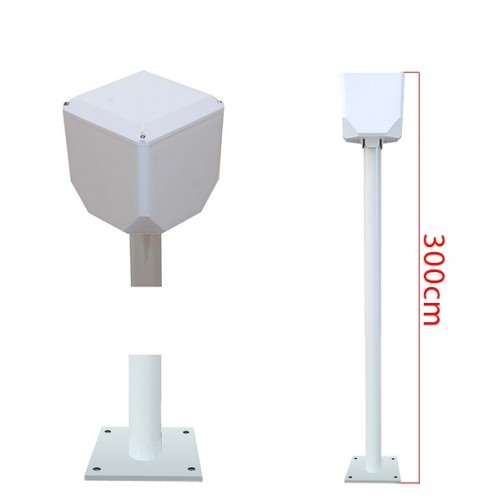 3mt. Kamera Montaj Direği + Küp ile Birlikte (Fırın Boyalı) KP-30