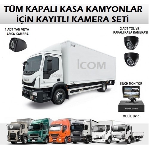 Kapalı Kasa Kamyon Araç Kamera Seti AR-19