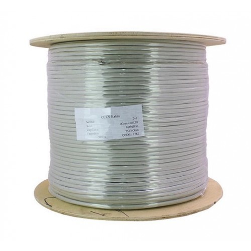 CCTV Kablo 2+1 500 Metre 0,50mm