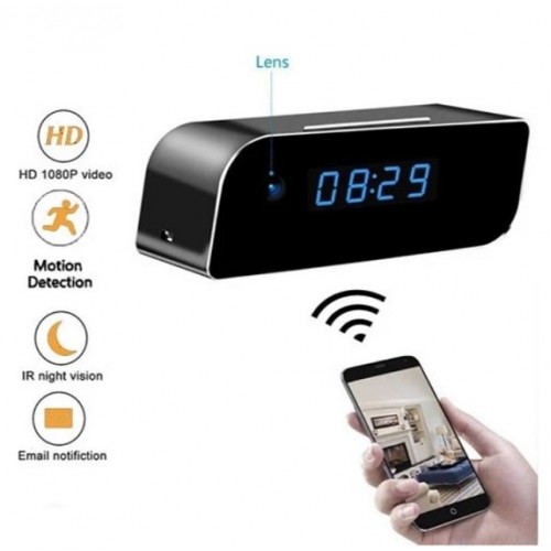 HD WİFİ MASA SAATİ KAMERA CANLI İZLEME VE KAYIT