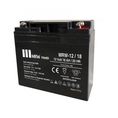 Mervesan 12V 18AH Kuru Tip Bakımsız Akü MRW-12/18