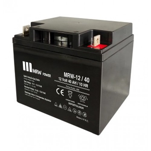 Mervesan 40 Ah / 12V Kurşun / Asit Kuru Tip Akü Mrw-12/40