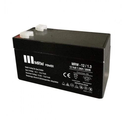 Mervesan 12V 1.3AH Kuru Tip Bakımsız Akü MRW-12/1.3