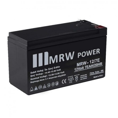 Mervesan 12V 7AH Kuru Tip Bakımsız Akü MRW-12/7E