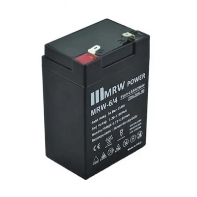 Mervesan 6 Volt 4 Ah Kuru Tip Akü Mrw-6/4