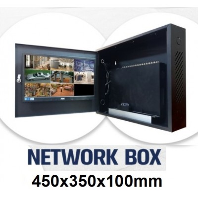 19 inc Dvr Box Nvr Kabinet Siyah 450x350x100mm