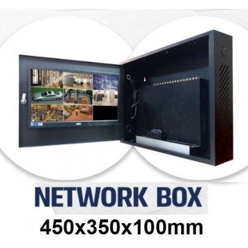 19 inc Dvr Box Nvr Kabinet Siyah 450x350x100mm