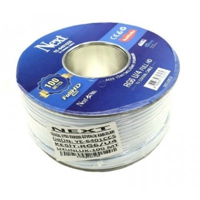 Next Ye-6401Ccs Rg6-U4 Full Hd Anten Kablosu 100Metre