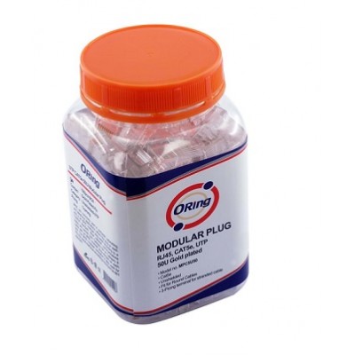 ORİNG MPC6U3 CAT6 U/UTP MODULAR PLUG 3U RJ45 (100 ADET)