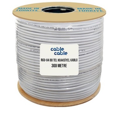 RG6 U4 ANTEN KABLOSU - 300 METRE 48 TEL