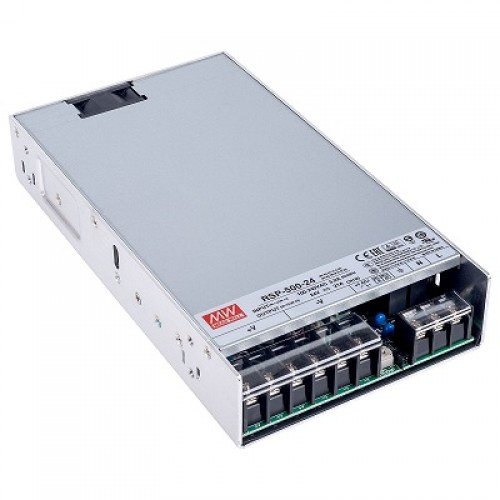 MeanWell RSP-500-24 24 Volt 21Amp Metal Kasa Adaptör