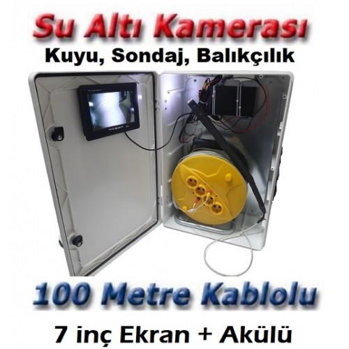 Su Altı Kuyu Kamerası Sondaj Kamerası Lcd Ekranlı ICS-30