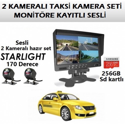 Ticari Taksi Hazır Kamera Seti Sesli Kayıtlı ICC-60