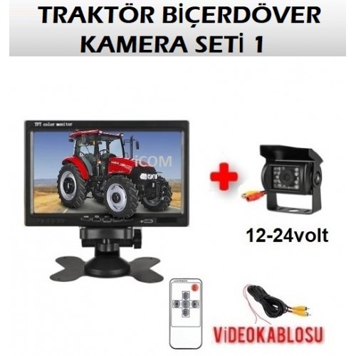 Traktör ve Biçerdöver İş Makinası Araç Kamera Seti IC-43 
