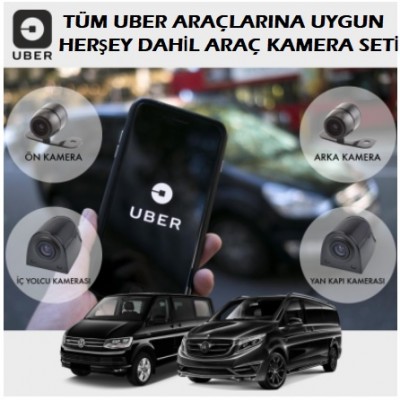 UBER Araçlarına Uygun Kayıtlı Araç Kamera Seti