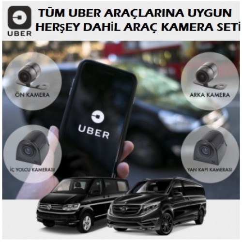 UBER Araçlarına Uygun Kayıtlı Araç Kamera Seti