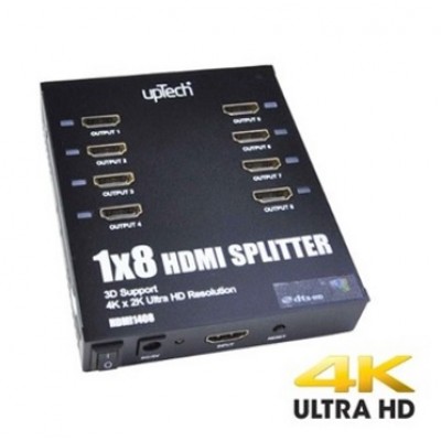 Uptech Hdmı1408 1X8 Hdmı Splitter- 3D Desteği FullHd 1.4 Version 4K