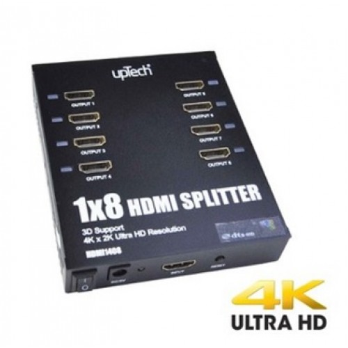 Uptech Hdmı1408 1X8 Hdmı Splitter- 3D Desteği FullHd 1.4 Version 4K