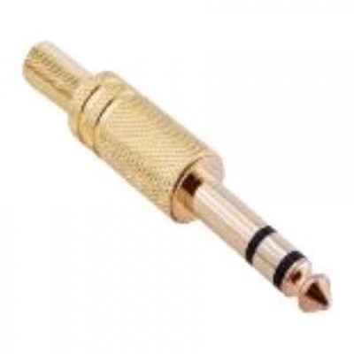 Uptech KJ31GS 6.3mm Stereo Erkek Jack Gold