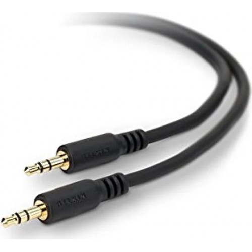 Uptech Upt-231 3,5Mm Stereo Male To Male Metal Plug Car Aux Cable Gold Plate