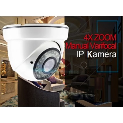 5MP 2.8-12mm Varifocal Lens Poeli IP Dome Kamera ICM-449