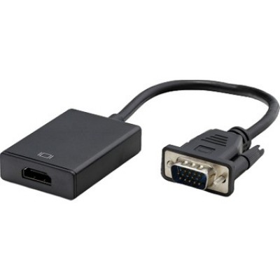 VGA To HDMI Çevirici + Ses Çevirici Dönüştürücü