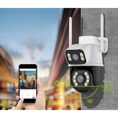 Çift Kameralı Su Geçirmez Onvif Wifi Akıllı Kamera 3MP ICS-7081