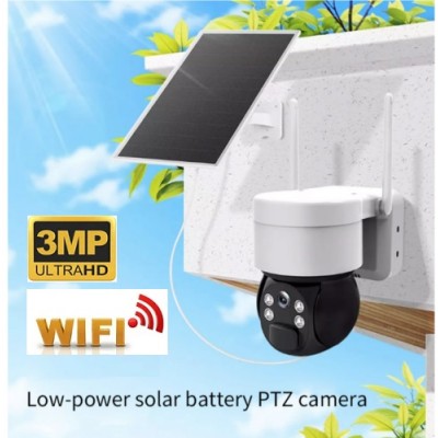 Solar Wifi Kamera 3MP PTZ 350 derece Tuya Smart SR-211