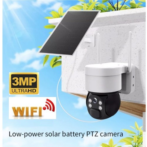 Solar Wifi Kamera 3MP PTZ 350 derece Tuya Smart SR-211