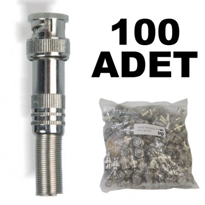 100 adet Yaylı BNC Konnektör