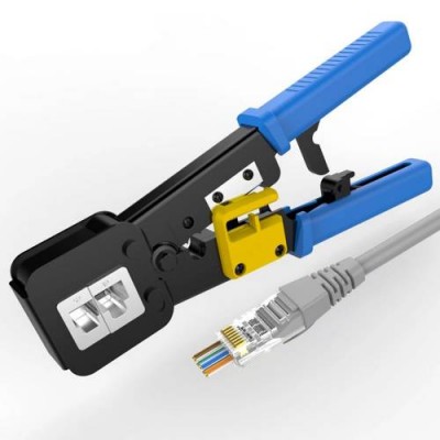 Yeni Nesil Rj45 Pense Rj12 R J45 Sıkma Makaslı Network Ağ Pense Ez Rj45 Crimper