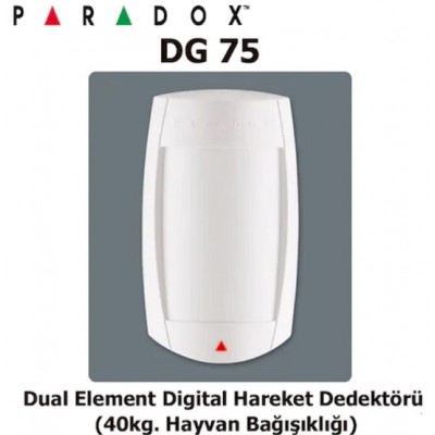 Paradox DG75 Dual Element Digital Hareket Dedektörü Ayak dahil