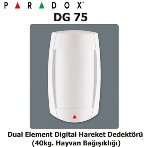 Paradox DG75 Dual Element Digital Hareket Dedektörü Ayak dahil