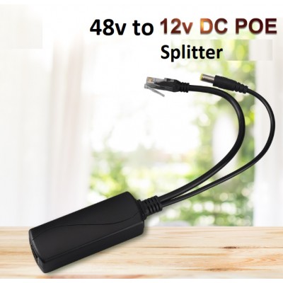 Poe Splitter Cat6 kablo ile 48v to 12v Çevirici