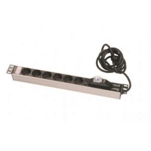 6 LI SİGORTALI ALÜMİNYUM GRUP PRİZ