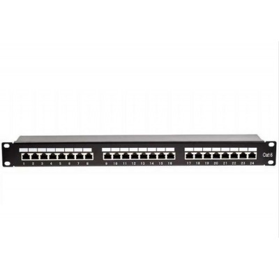 24 PORT CAT 6 PATCH PANEL PCC-24