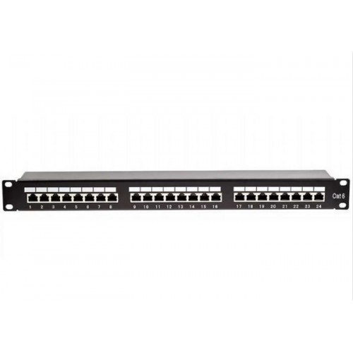 24 PORT CAT 6 PATCH PANEL PCC-24