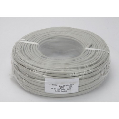 CCTV Kablo 4+1 0,50mm 100 Metre - Bakır Kaliteli  Kamera Kablosu