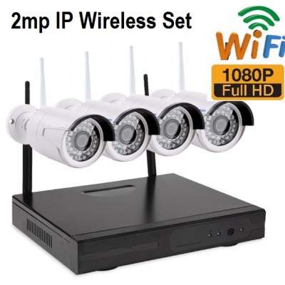 4 LÜ 2MP FULLHD 1080P İP WİFİ KABLOSUZ SET